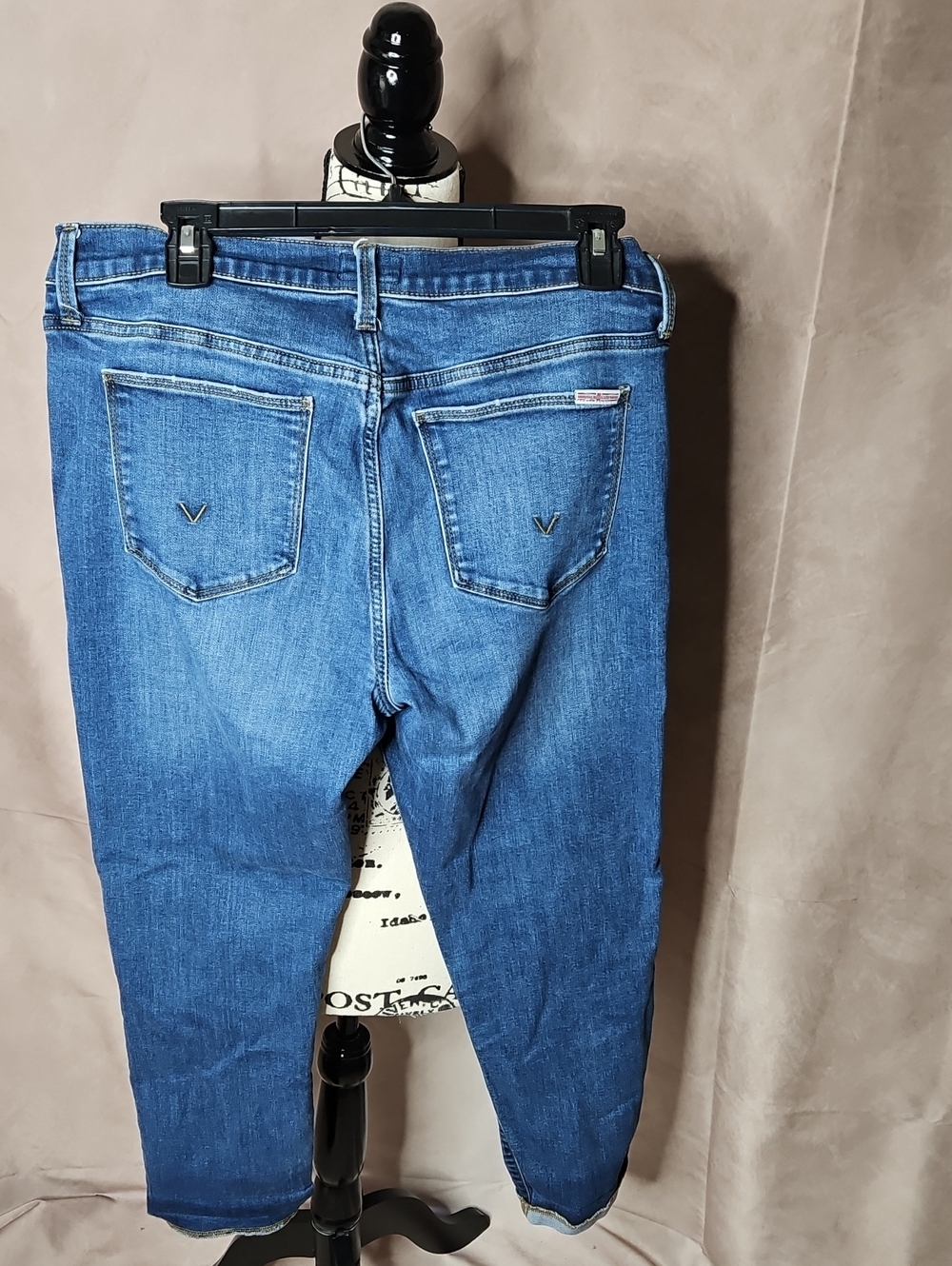 Hudson Jeans Natalie Dianna Wash Slim FIt Raw Hem Cropped/Cuffed Jeans Size 29 - Picture 5 of 9